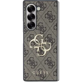 Telefonní příslušenství Zadní kryt Guess PU 4G Metal Logo pro Samsung Galaxy Z Fold6, hnědá