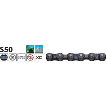 Řetěz na kolo Yaban - Řetěz S50 černo/šedý 6-7x
