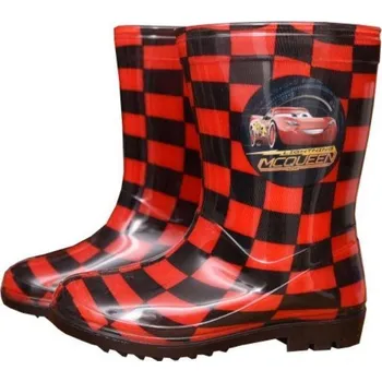 Chlapecká obuv E plus M Holínky Cars černé/červené