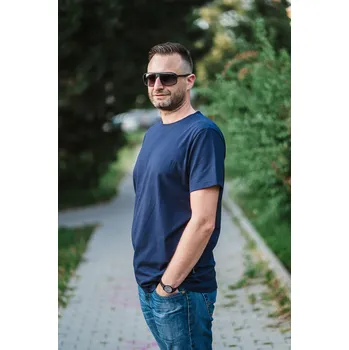 Pánské tričko Kulišárny Tričko pánské basic NAVY VELIKOST: S
