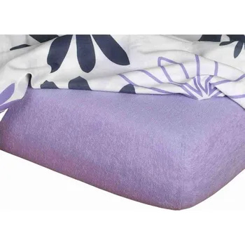 Prostěradlo Prostěradlo Froté prostěradlo fialová 120x60