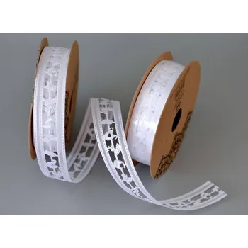 Stuha Stuha saténová BÍLÁ BABY