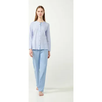 Pánské pyžamo Vamp - Klasické pyžamo s knoflíky 21383 - Vamp blue bel air XL