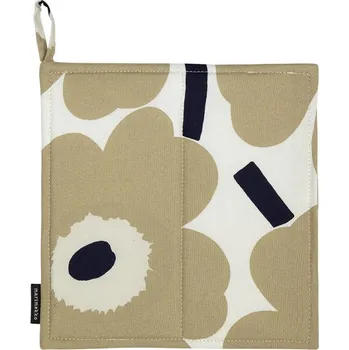 Chňapka Marimekko Čtvercová chňapka Pieni Unikko, béžovo-bílá