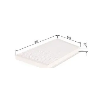 Kabinový filtr Kabinový filtr Mercedes CLK (C209) Bosch - CLK200K, CLK200CGI, CLK240, CLK280, CLK320, C -