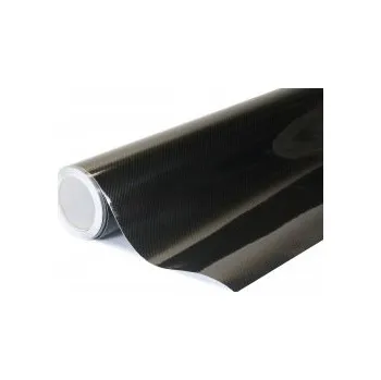 Polep vozidla 2D Karbonová zlatočerná auto wrap fólie 152x1500cm - interiér/exteriér
