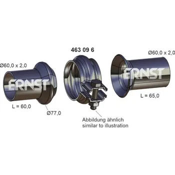 Výfukový systém Opravna sada, vyfuk.potrubi ERNST 463096