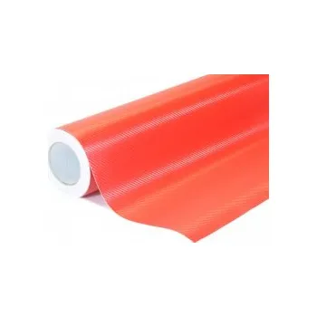 Polep vozidla 3D Karbonová červená auto wrap fólie 152x1000cm - interiér/exteriér