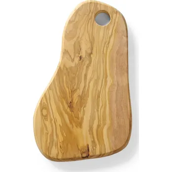 Kuchyňské prkénko Servírovací prkénko z olivového dřeva s otvorem, HENDI, 350x210x(H)18mm