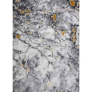 Koberec Kusový koberec Gloss 528A 58 3D mramor ivory/black 120x170 cm