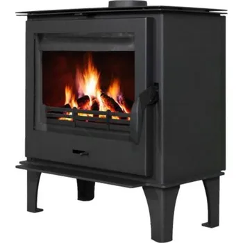 Krbová kamna TIM SISTEM TIM SISTEM, TS-S ECO 7 kW, vývod 120 mm, černé, kamna na dřevo