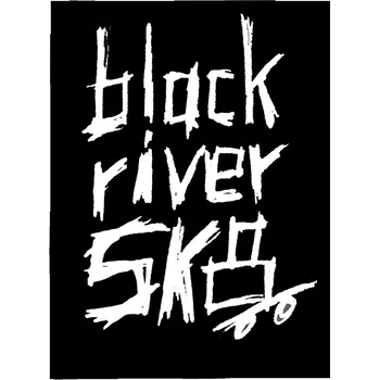 Samolepicí dekorace na vozidlo Samolepka BLACK RIVER SK8 72X105mm | 1ks | ČERNÁ