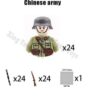 Stavebnice LEGO Stavební bloky válečníků s příslušenstvím | Styl Lego - Brown gun-12189218984