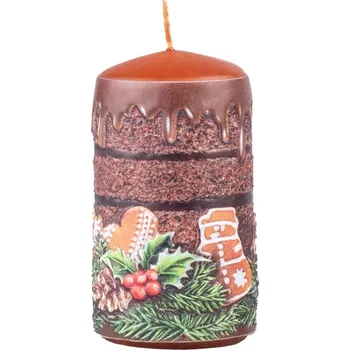 Svíčka Perník větvička válec 60x110mm svíčka 270 gram