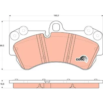 Brzdový systém TRW Brzdové destičky GDB1547