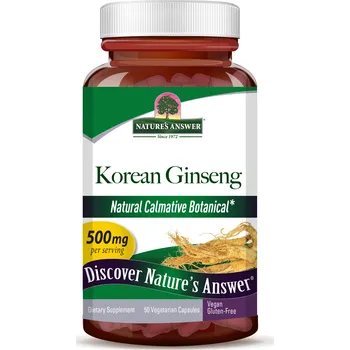 Zdraví Nature's Answer Korean Ginseng, 500mg - 50 vcaps