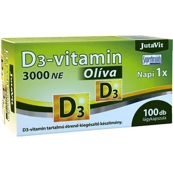 JutaVit Vitamin D3 3000 IU (Olive) (100 Měkká kapsla)