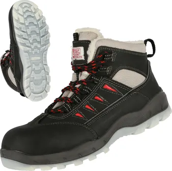 Dámská zimní obuv NITRAS SPORT STEP MID W – S3 CI bezpečnostní zimní boty, poloviční výška, černá Velikost: 40