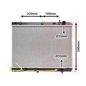 Motor automobilu Chladič, chlazení motoru VAN WEZEL 83012724