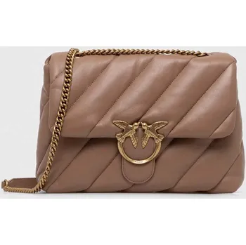 Kožená kabelka Pinko 100037.A0F2 hnědá 88X, vel. ONE SIZE