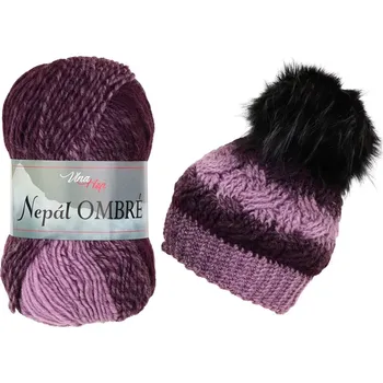 Příze Vlna Hep Nepál Ombré 7414