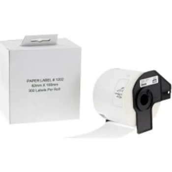 Pásek do tiskárny Naplnka Kompatibilní etikety s Brother DK-11202, 62mm x 100mm, 300ks - bílé