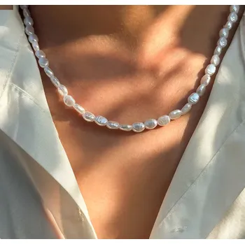 Náhrdelník B-TOP Dámský náhrdelník z bílých umělých perel C05745 Typ: Typ 3