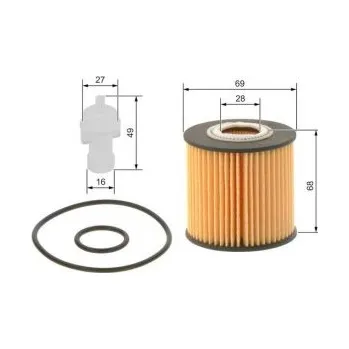 Olejový filtr Olejový filtr Toyota RAV 4 IV (_A4_) - 2.5Hybrid, 2.5Hybrid4WD