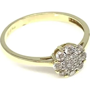 Prsten Diante Zlatý prsten s bílým kamenem 59622480