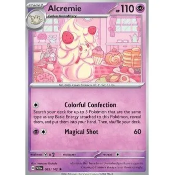 Volný čas Pokémon SCR 065/142 Alcremie - Stellar Crown Stav: Near Mint, Verze: HOLO