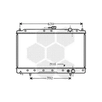Motor automobilu Chladič, chlazení motoru VAN WEZEL 32002045