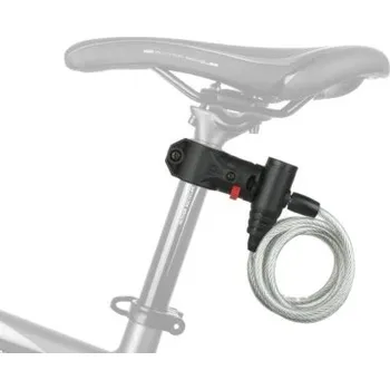 Zámek na kolo spirálový zámek AUTHOR ASL-31 kouřový - Kouřová, 8x1500mm