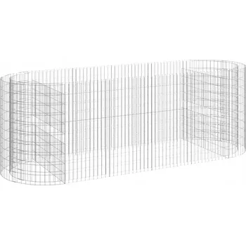 Květináč Květináč plast šedý VidaXL 600 cm x 140 x 36 cm