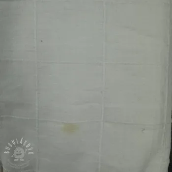 Bavlněná látka VOILE DOBBY off white II.třída