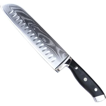 Kuchyňský nůž Santoku nůž Seburo WEST Professional Damascus 190mm