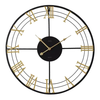 Hodiny JVD Černé designové exkluzivní nástěnné hodiny JVD HJ103.1 (POŠTOVNÉ ZDARMA!! - průměr 57cm)