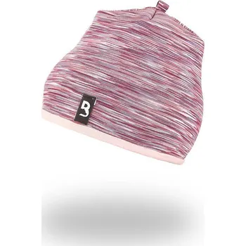 Kojenecká čepice Little Angel Čepice podšitá Outlast® Bordó melír/sv.pudrová Vel. 5 (49 - 53 cm)