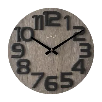 Hodiny JVD Luxusní dřevěné nástěnné designové hodiny JVD HT134.1
