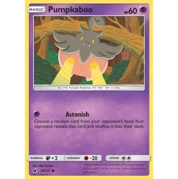Volný čas Pokémon CIN 044/111 Pumpkaboo - Crimson Invasion Stav: Excellent, Verze: NORMAL