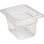 Nádoba Camwear GN 1/8 z polykarbonátu, Cambro, 1 l, H 100 mm, 1L, Průhledná, 161x132x(H)100mm