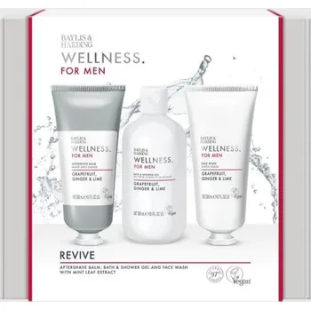 Baylis & Harding Pánská dárková sada péče o tělo, sprchový gel 300ml, balzám po holení 200ml, pleťový mycí gel 200ml