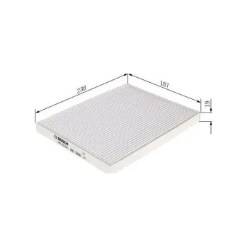 Kabinový filtr Kabinový filtr Kia SPORTAGE II (JE_, KM) Bosch - 2.0i16V, 2.016V4WD, 2.7V64WD, 2.0CRDi,