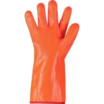 Pracovní rukavice Rukavice ZARO WINTER, zimní, máčené v PVC, oranžové, vel. L 11