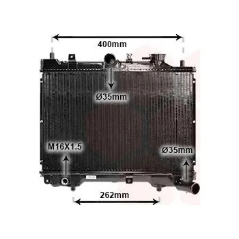 Chladič motoru Chladič, chlazení motoru VAN WEZEL 27002023