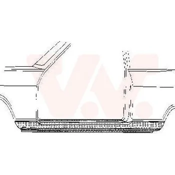 Prah karosérie Nástupní panel VAN WEZEL 3721.03