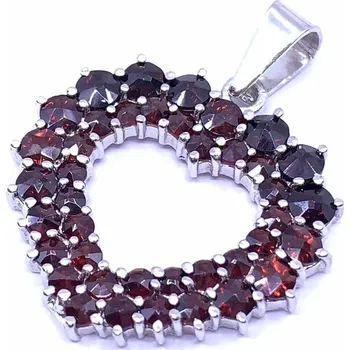 Řetízek Český Granát Jan Kos jewellery Stříbrný přívěsek 32103934