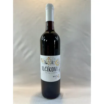 Víno Merlot 2023, moravské zemské víno, Rodinné vinařství Ilčíkovi, suché