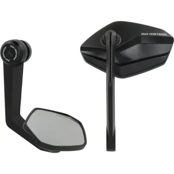 Zrcátko pro motocykl Zpětné zrcátka motocyklu do konců řidítek SW MOTECH BAR END MIRROR pro YAMAHA MT-07 RM18 rok 2016-2020, pár (na moderní nahaté sportovní motocykly, tak na moderní scramblery nebo café racery v retro stylu)