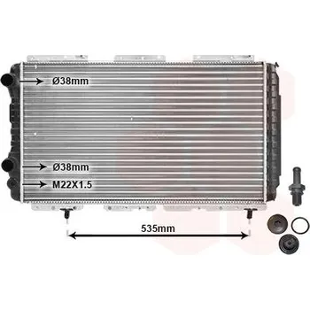 Motor automobilu Chladič, chlazení motoru VAN WEZEL 40002147