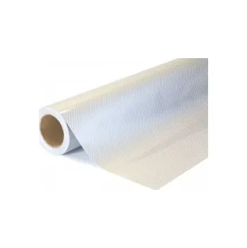 Polep vozidla Lesklá 5D Karbonová stříbrná auto wrap fólie 152x1800cm - interiér/exteriér